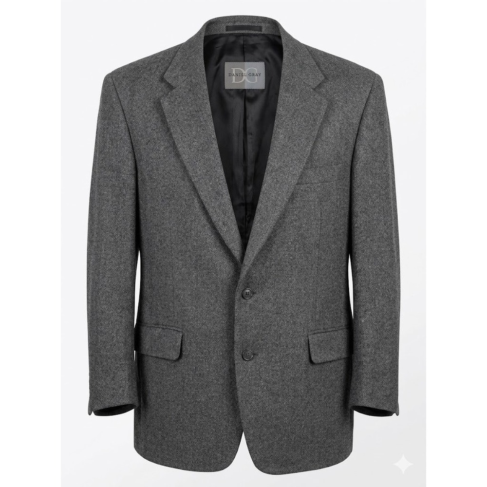Camel Hair Daniel Gray 2 Button‎ Sport Coat Mens Old Money Quiet Luxury Gray 46R